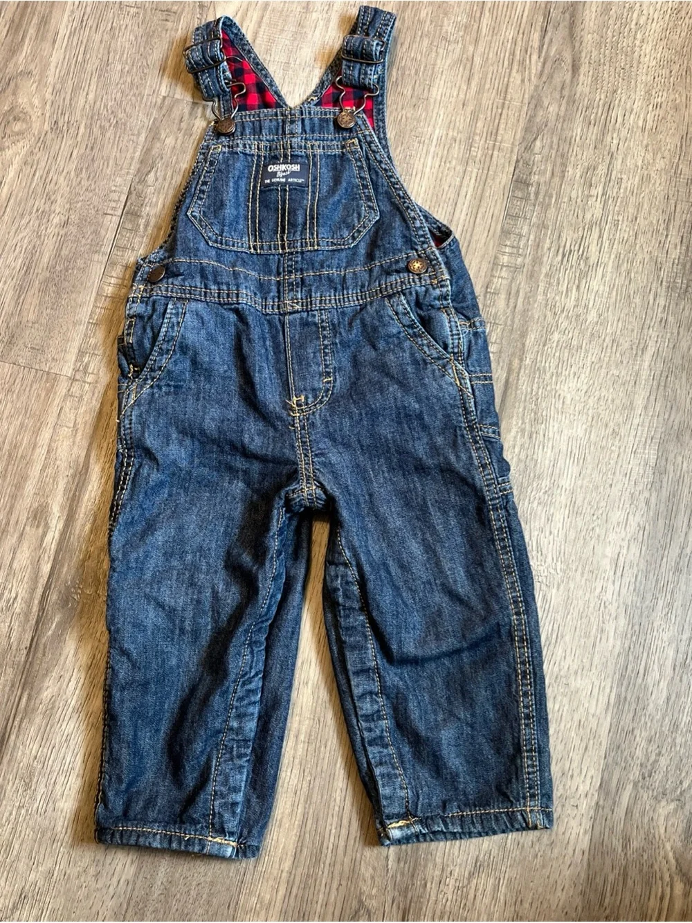 OshKosh B'gosh Blue Denim Kids Overalls 18 months